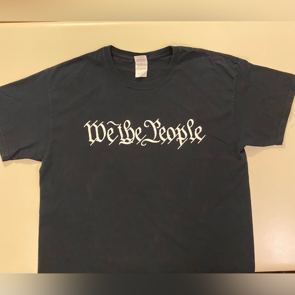 Black 'We the People' T-Shirt
